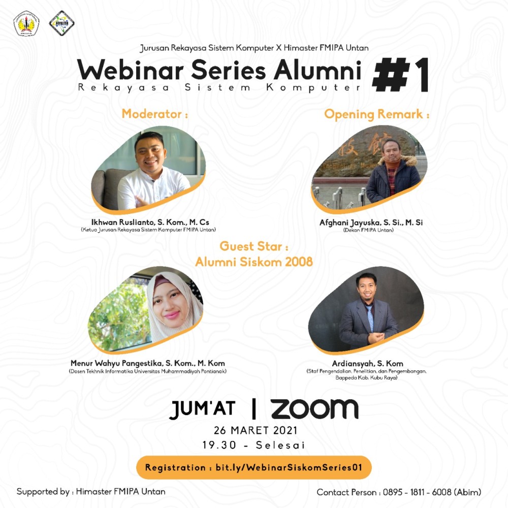 WEBINAR SERIES ALUMNI JURUSAN REKAYASA SISTEM KOMPUTER FMIPA UNTAN